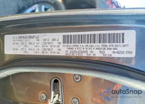 2012 Dodge Ram 2500 Laramie z USA, uszkodzony, nr VIN 3C6UD5KL8CG260955